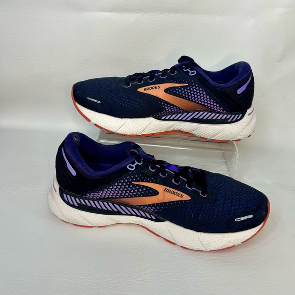 Brooks Adrenaline GTS Running Shoes Women’s Size 8 (39) Navy Purple - Picture 2 of 8